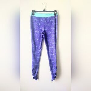 Girls New Balance Kids Purple Leggings Size XL